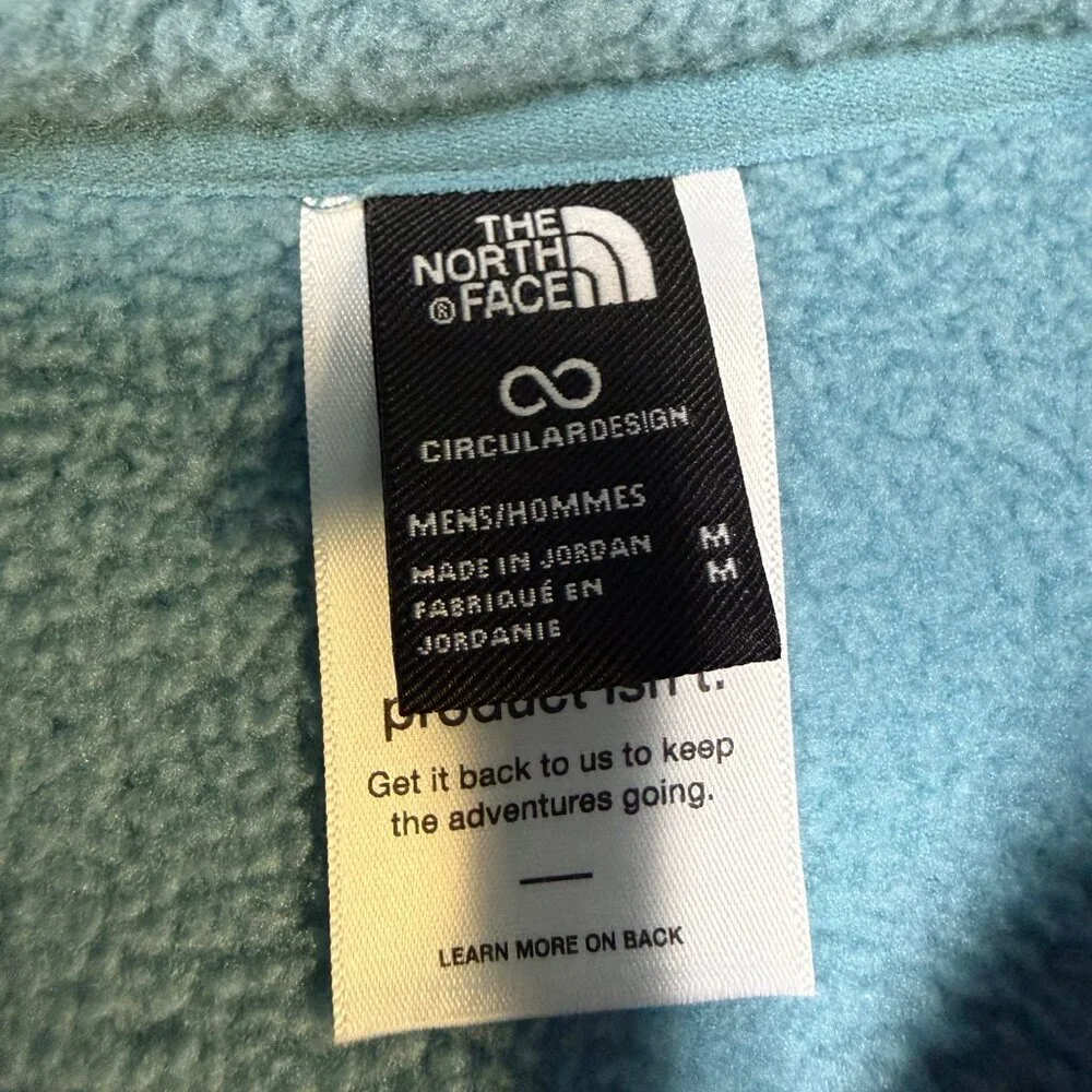 The North Face Men’s Yumiori Full Zip Fleece Jacket Medium Blue‎ EUC